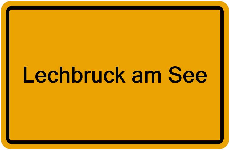 Handelsregisterauszug Lechbruck am See